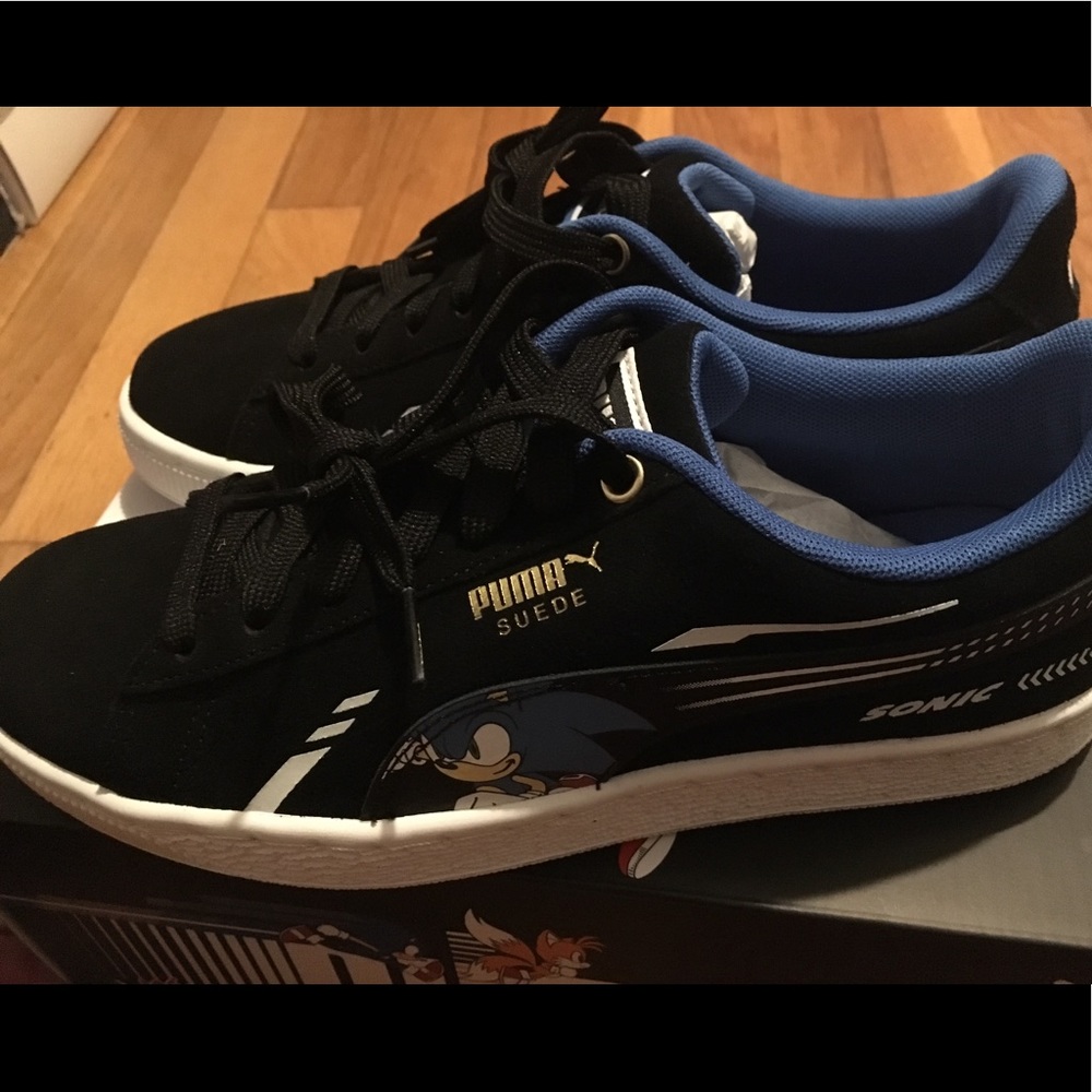 NIB PUMA SEGA Suede SONIC Jr Boy’s Size 5.5